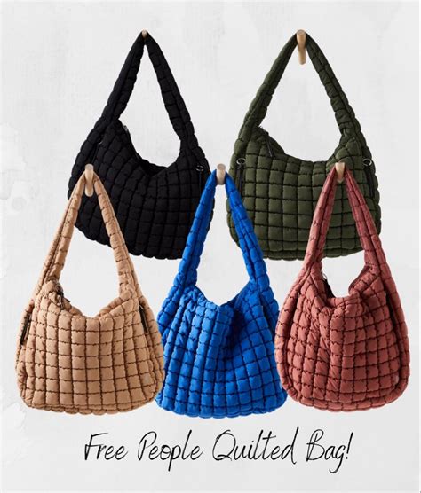 free people quilted puffer bag